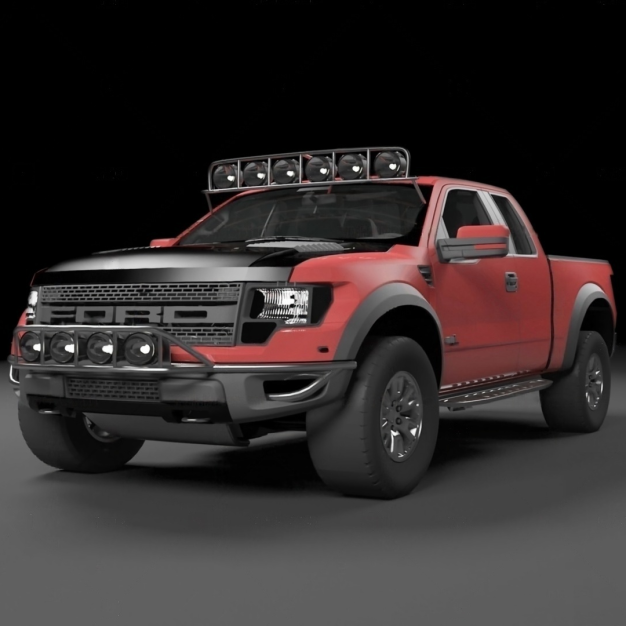 汽车 皮卡3D模型